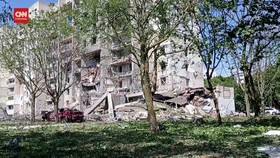 VIDEO: Rudal Rusia Hantam Apartemen Ukraina, 18 Orang Tewas