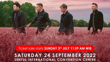 img-title Tiket Konser Habis Terjual, Westlife Tambah Jadwal Manggung di Indonesia