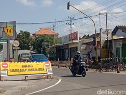 Ada Perbaikan, Jalan Mayor Sunaryo Klaten Hanya Bisa Dilalui Searah