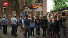 VIDEO: Momen Masjid di Jerman Kibarkan Bendera LGBT