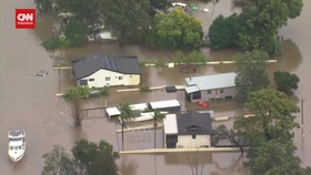 VIDEO: Hujan Deras di Syndey, Separuh Kota Terendam Banjir