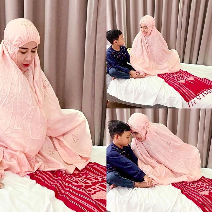 <p>Momen manis sebelum persalinan, Uut bersama anak sulungnya yang sebentar lagi menjadi kakak. (Foto: Instagram @uutpermatasari)</p>
