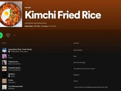 Kreatif! Pria Ini Bikin Playlist Lagu Berisi Resep Nasi Goreng Kimchi