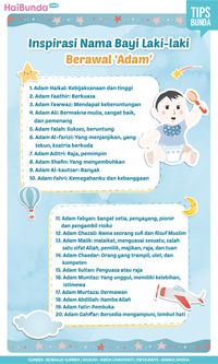 Inspirasi Nama Bayi Laki-laki Berawalan 'Adam'