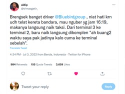 Penumpang Sesalkan Ulah Driver Blue Bird Bandara Soetta: Membahayakan