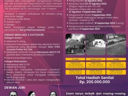 Siap-siap! Ada Sayembara Desain ITB Berhadiah Rp 200 Juta