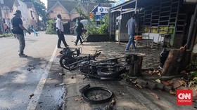 Sejumlah Ruko Hancur Saat Kericuhan di Babarsari DIY