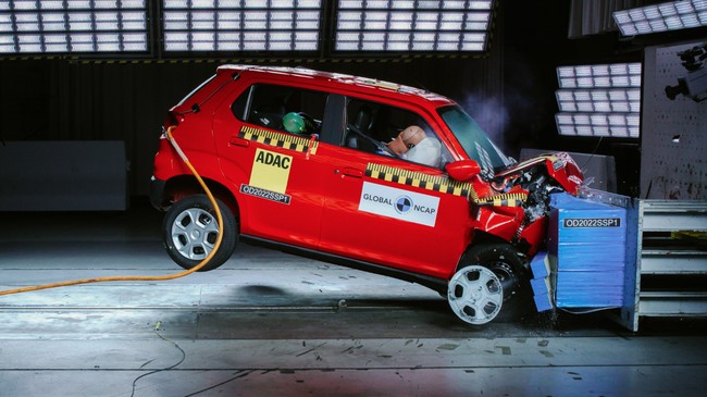 Suzuki S-Presso versi Afrika Selatan yang baru saja diuji tabrak Global NCAP mendapatkan rating tiga bintang, lebih baik dari versi India pada 2020 nol bintang.