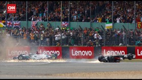 VIDEO: Momen Kecelakaan Horor Zhou Guanyu di F1 GP Inggris