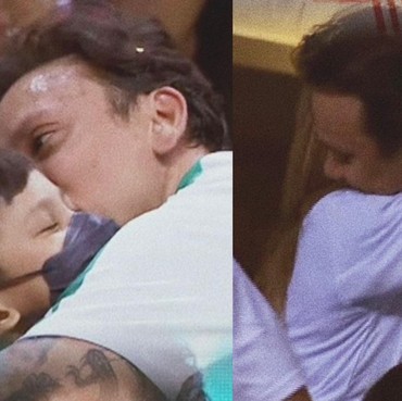 8 Momen Langka, Vincent Rompies Peluk Cium Istri & Anak di Depan Umum
