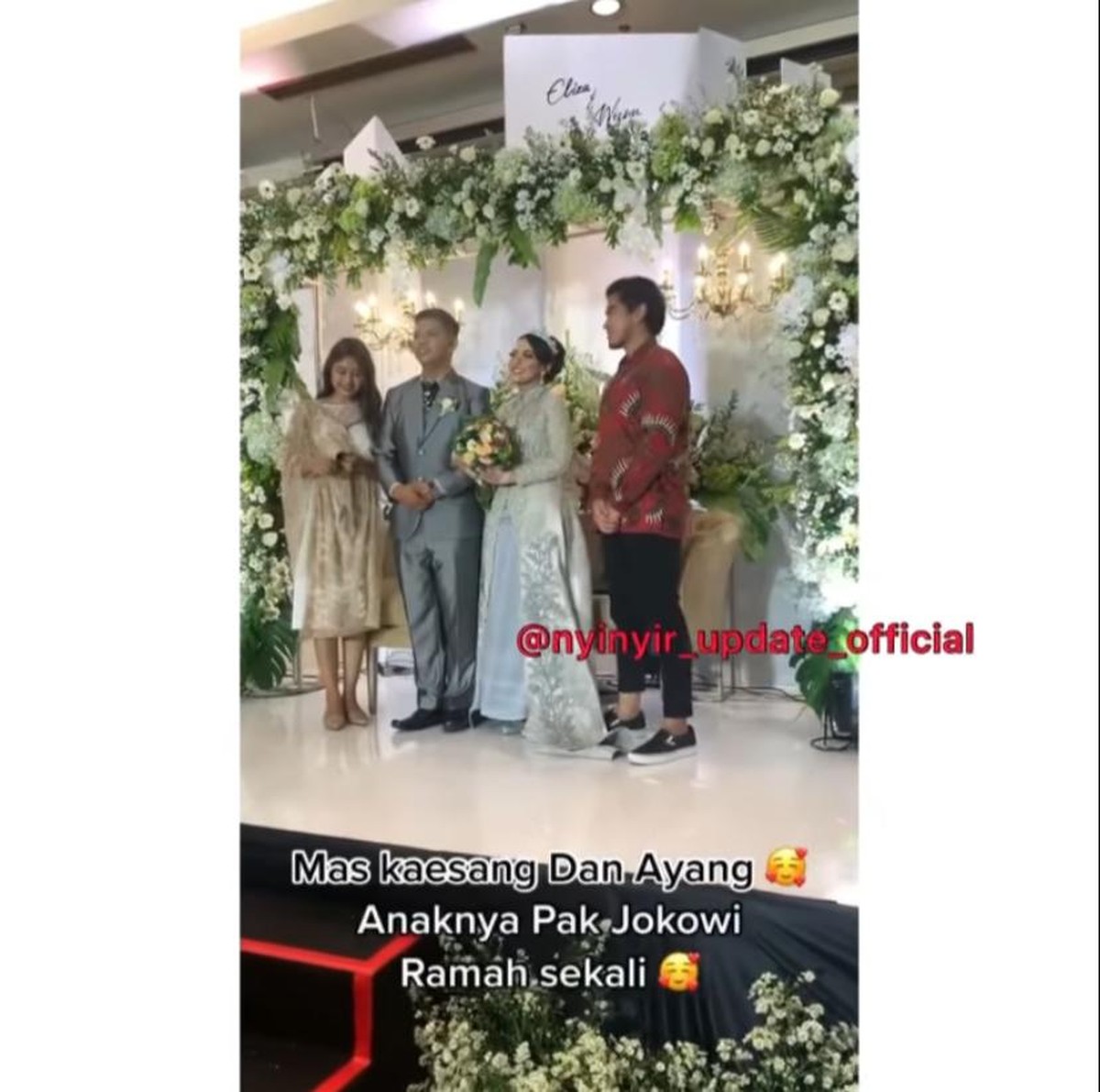 Erina Gudono dan Kaesang Pangarep