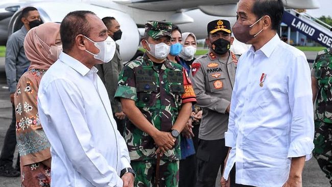 Gubernur Sumut Edy Rahmayadi mengucapkan terima kasih ke Jokowi usai Presiden memerintahkan Menteri PUPR Basuki Hadimuljono memperbaiki jalanan di Nias.