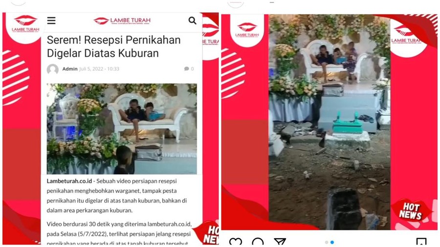 Pernikahan di atas kuburan