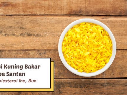 Resep Nasi Kuning Bakar Tanpa Santan, Rendah Kolesterol lho, Bun