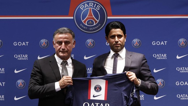 Presiden Paris Saint-Germain (PSG) Nasser Al Khelaifi disebut melakukan investigasi internal terkait dugaan rasial pelatih Christophe Galtier.