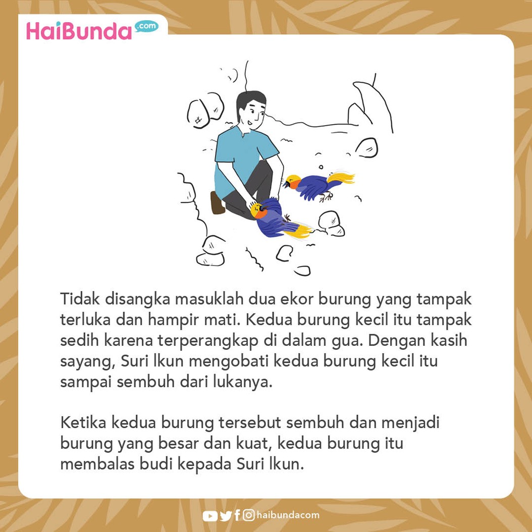 Cerita Nusantara Kisah Suri Ikun dan 2 Burung