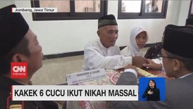 VIDEO: Kakek 6 Cucu Ikut Nikah Massal