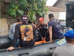 Korban Tenggelam di Sungai Cimanis Cirebon Kembali Ditemukan