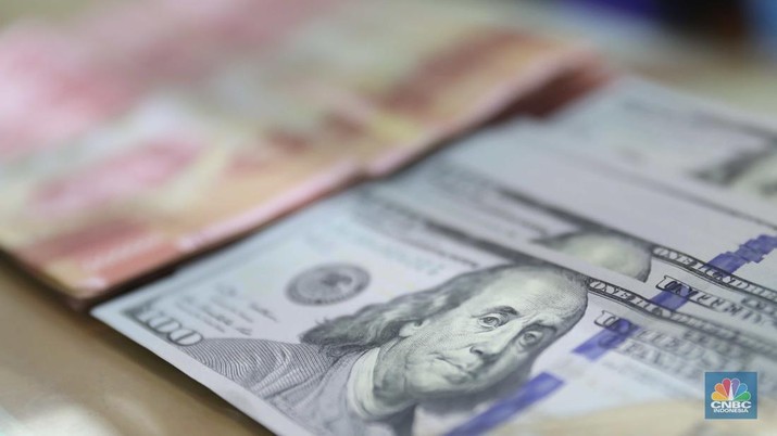 Ilustrasi dolar Amerika Serikat (USD). (CNBC Indonesia/ Muhammad Sabki)