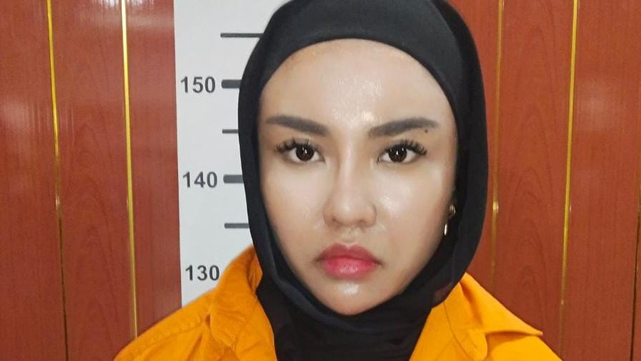 Medina Zein ditahan jaksa di Rutan Polda Metro Jaya, Kamis (7/7/2022)