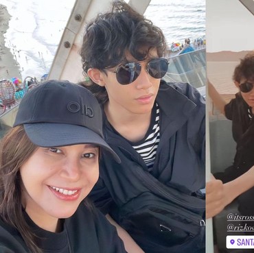 7 Potret Kompak Rossa & Rizky Langit Sang Putra Tercinta Liburan di Amerika
