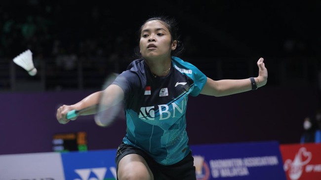 Gregoria Mariska Tunjung gagal lolos ke babak 16 besar Kejuaraan Dunia 2022 usai takluk 12-21 15-21 dari Akane Yamaguchi, Selasa (23/8).