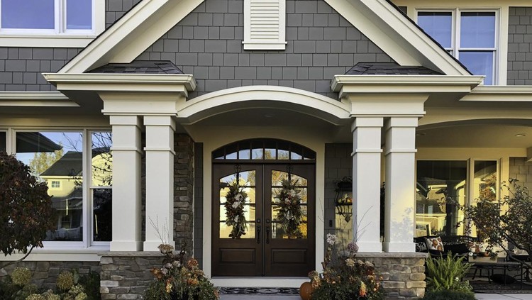 House, Brick, Built Structure, Detached House, Front