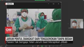 VIDEO: Jarum Pentul Diangkat Dari Saluran Pernafasan Tanpa Bedah