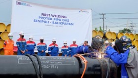Subholding Pertamina Mulai Proyek Pipa Gas 78 Km Senipah-Balikpapan