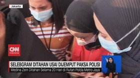 VIDEO: Selebgram Medina Zein Ditahan Usai Dijemput Paksa Polisi