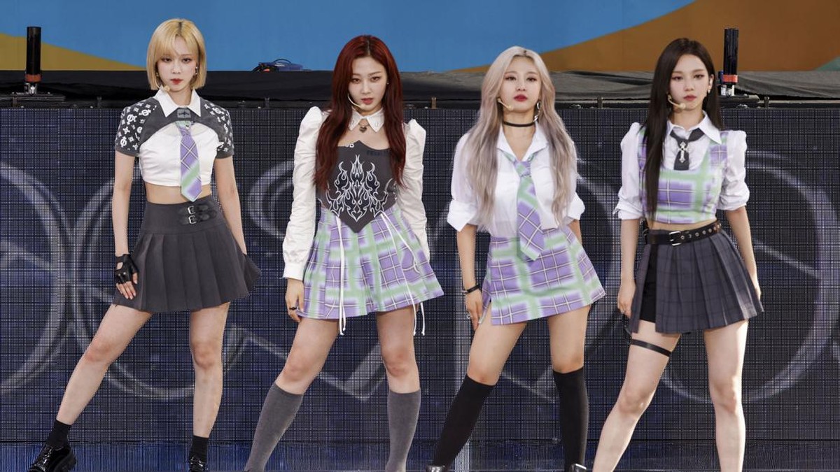 FOTO: aespa Buka Konser Good Morning America di New York