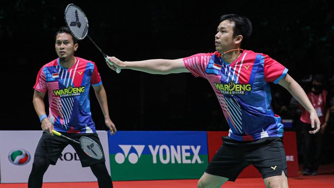 Jadwal Singapore Open 2022, Rabu (13/7), mempertemukan dua pasangan Indonesia Mohammad Ahsan/Hendra Setiawan vs M Shohibul Fikri/Bagas Maulana.