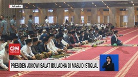 VIDEO: Presiden Jokowi Salat Iduladha Di Masjid Istiqlal