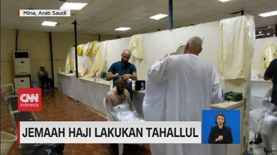 VIDEO: Jemaah Haji Lakukan Tahallul