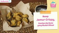 Resep Jamur Crispy, Camilan Ala Resto yang Mudah Dibuat