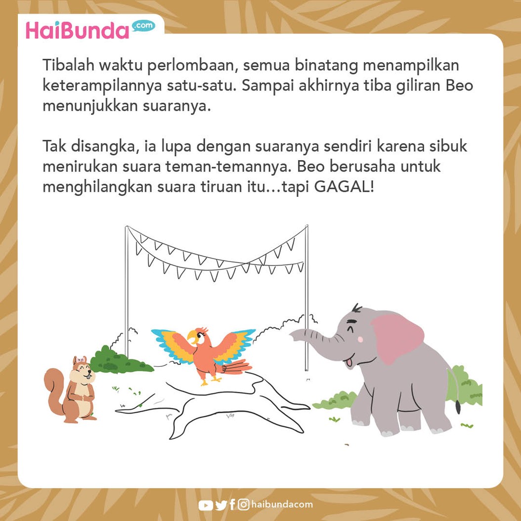 Dongeng Nusantara Asal Mula Beo Selalu Meniru Suara