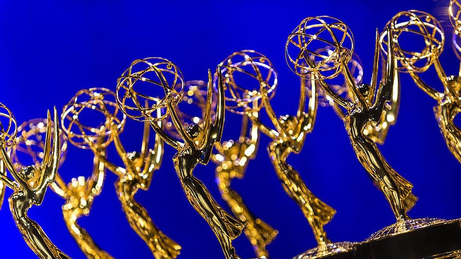 NEW YORK, NY - OCTOBER 01:  Emmy statues are displayed at the 34th annual News & Documentary Emmy awards at Frederick P. Rose Hall, Jazz at Lincoln Center on October 1, 2013 in New York City.  (Photo by Marc Bryan-Brown/WireImage)