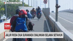 VIDEO: Jalur Roda Dua Suramadu Dialihkan Selama Setahun