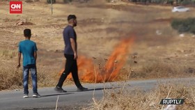 VIDEO: Bentrokan Polisi dan Warga Palestina Sebelum Joe Biden Tiba