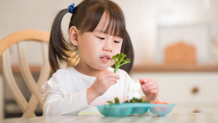 ilustrasi anak tak suka makan sayur