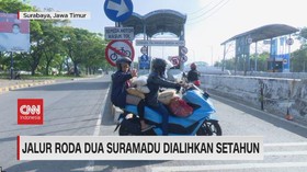 VIDEO: Jalur Roda Dua Suramadu Dialihkan Selama Setahun