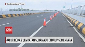 VIDEO: Kondisi Lalu Lintas Jembatan Suramadu Usai Ditutup Sementara