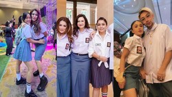img-title 9 Potret Artis Tanah Air Pakai Baju Sekolah Hadiri Ultah Ussy Sulistiawaty