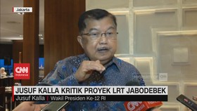 VIDEO: Jusuf Kalla Kritik Proyek LRT Jabodebek