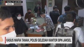 VIDEO: Kasus Mafia Tanah, Polisi Geledah Kantor BPN Jaksel