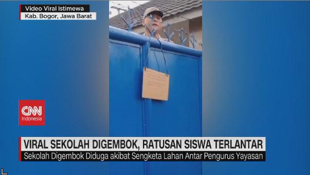 VIDEO: Sekolah Digembok, Ratusan Siswa Terlantar