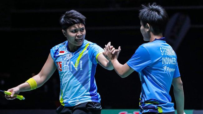 Ganda putri Indonesia Apriyani Rahayu/Siti Fadia Silva Ramadhanti berhasil lolos ke babak perempat final Malaysia Open 2023 usai kalahkan wakil Korea.