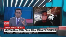 VIDEO: Kecelakaan Truk di Jalan Alternatif Cibubur