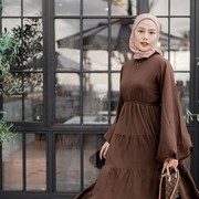 Ide Tampil Modis Pakai Gamis ala Dara Arafah, Elegan dan Manis!