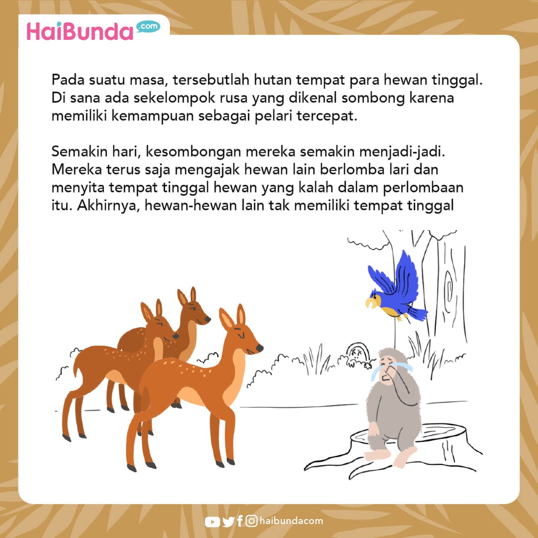 Dongeng Nusantara Rusa Tamak dan Kulomang